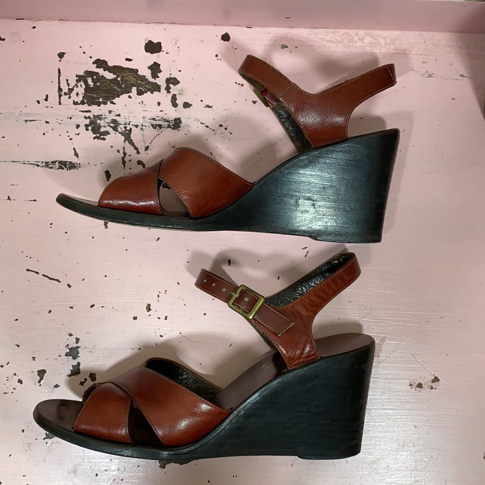 Vintage Martini Osvaldo Sandals woman’s Leather Open toe Heeled Sandals …